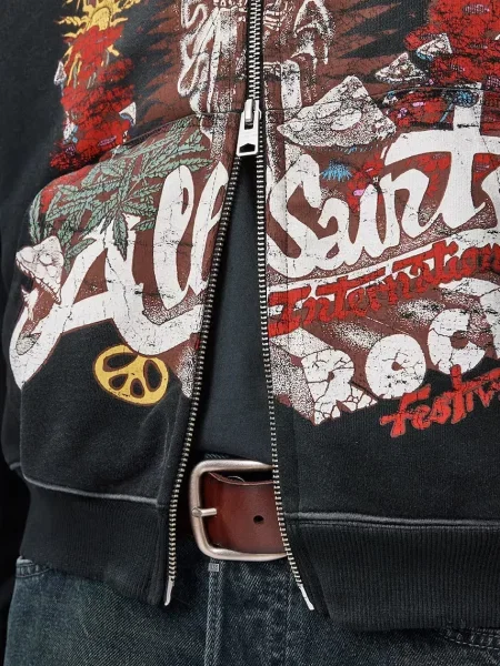 Свитер Allsaints с капюшоном
