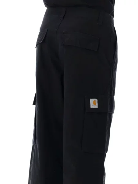 Карго панталони Carhartt Wip с автограф черно