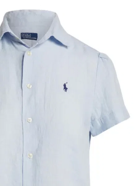 Polo Ralph Lauren ženska košulja od lana PD LINEN-WVN-SHIRT plava
