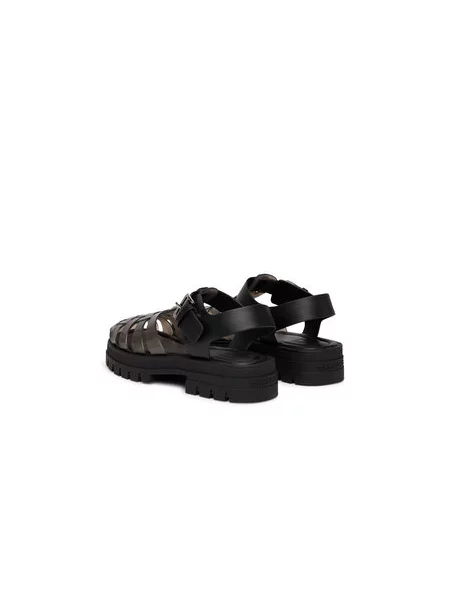 Basutės Tommy Jeans Jelly Chunky Cleat Fisherman juoda