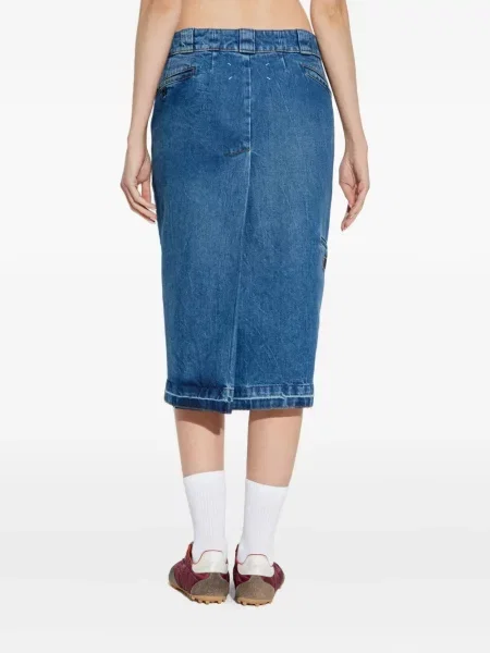 Fustă din denim Maison Margiela albastru