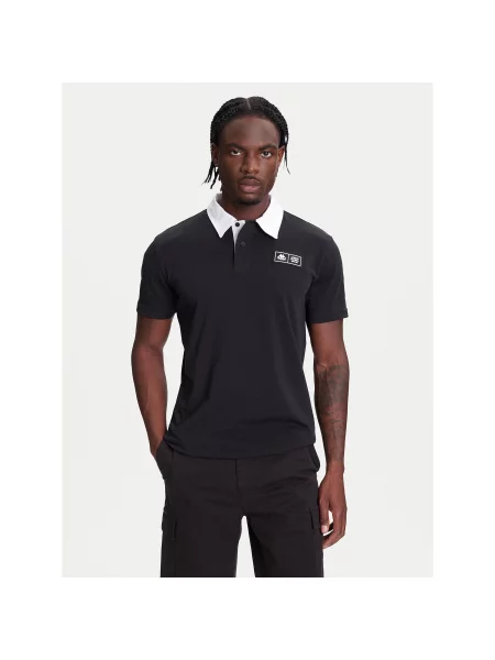 Kappa Polo majica Authentic Nilde Regular Fit črna