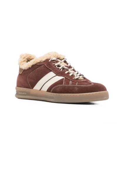 Sneakersy Woolrich skórzane brązowe