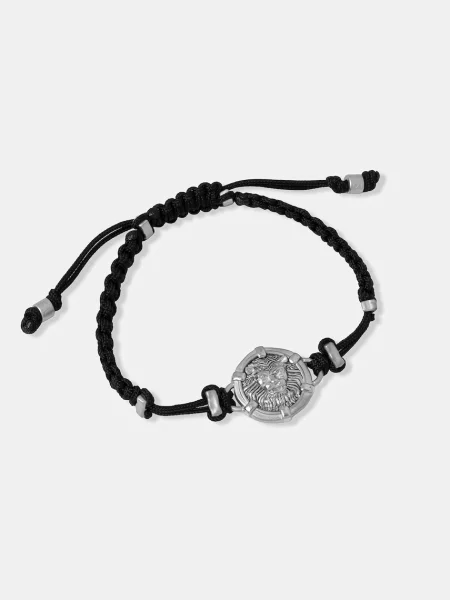 Guess bransoletka ze stali nierdzewnej LION LEGACY czarna