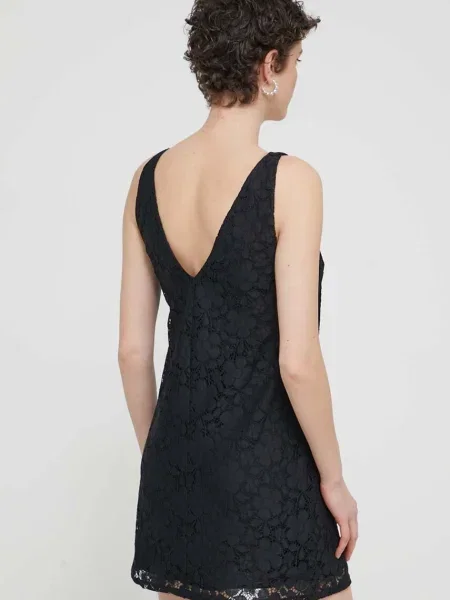 Šaty Desigual LACE mini černá