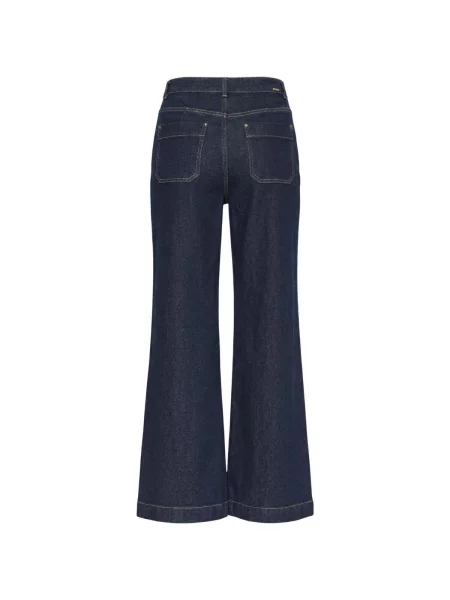 Morgan Traperice Tamnoplava Wide Leg plava