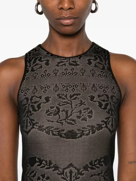 Rochie midi Twinset ajurata negru