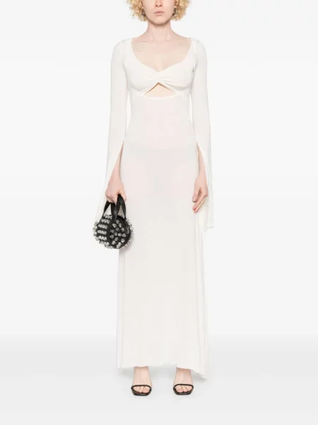 Rochie maxi Manuri de costum alb