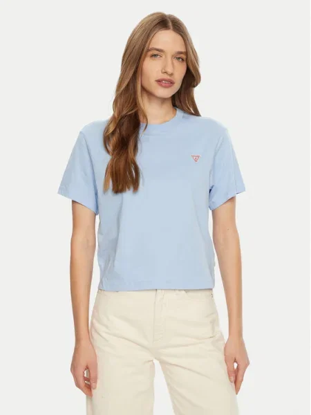 Тениска Guess Jeans синьо