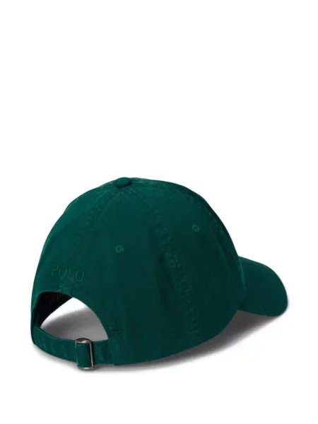 Μικρός κασκέτο Polo Ralph Lauren με χαμηλή μέση υφαίνω διαγωνίως πράσινο