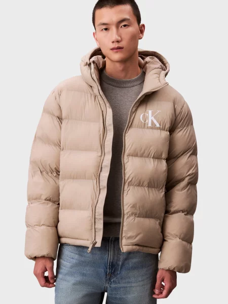 Джинсова куртка Calvin Klein Jeans бежева