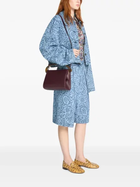 Geantă Dries Van Noten din piele roșu