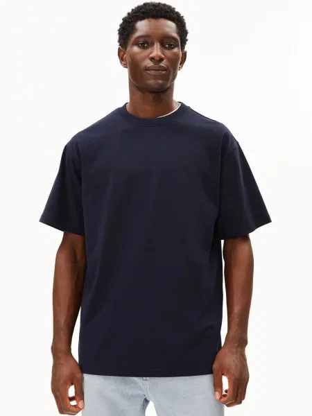 ARMEDANGELS Tricou MAARKOS noapte albastru
