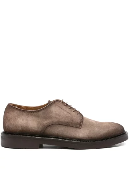Pantofi derby Officine Creative cu șireturi din piele de căprioară