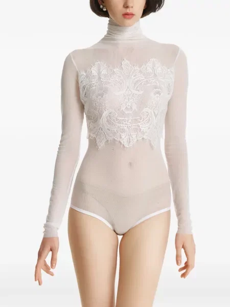 Body 2310 Studio din dantelă alb