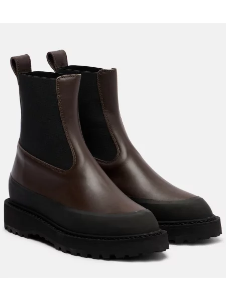 Botine chelsea Le Monde Beryl din piele maro