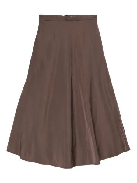 Spódnica midi Dorothee Schumacher z wysoką talią do kolan brązowa