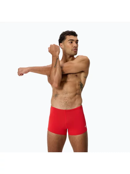 Boxeri de baie pentru bărbați Speedo Endurance+ Logo Aquashort high risk red roșu