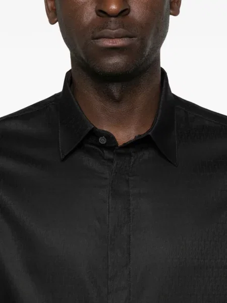 Lung cămașă Emporio Armani negru