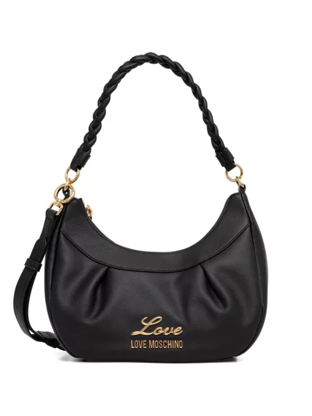 Geantă Love Moschino țesută negru