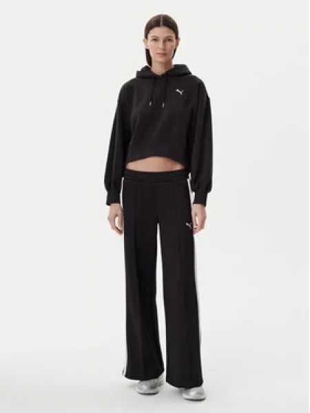 Puma Teplákové kalhoty T7 Wide Leg černá
