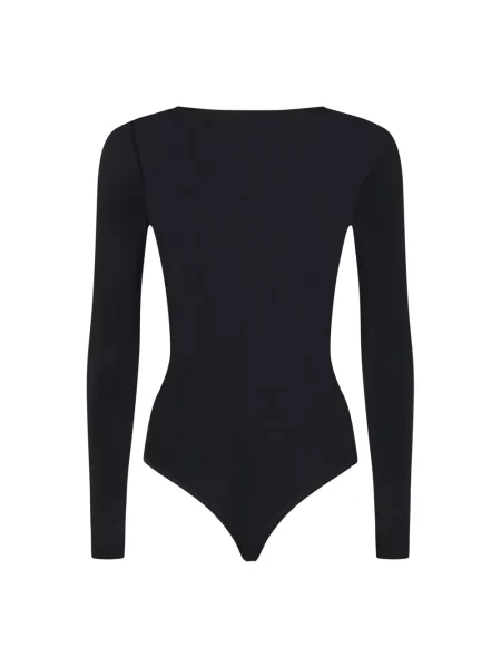Body Wolford z długim rękawem czarny