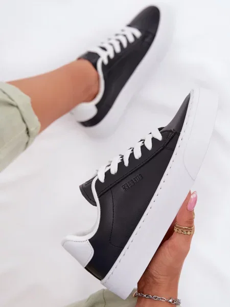 Teniși Big Star Shoes din piele negru