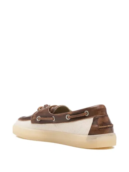 Fűzős bőr loafer Copenhagen barna