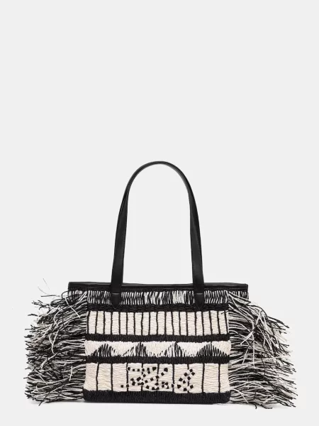Karl Lagerfeld kabelka typu tote dámska K/SIGNATURE čierna