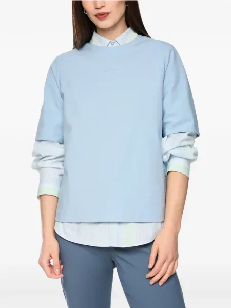 Scurt tricou Marccain cu imagine albastru