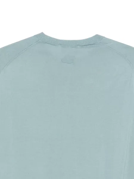 Tricou Lardini tricotate cu decolteu rotund albastru
