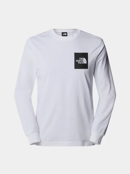 Лонгслів The North Face Fine бавовна/поліестер білий