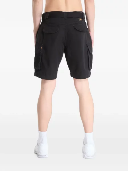 Pantaloni scurți Alpha Industries plasă negru