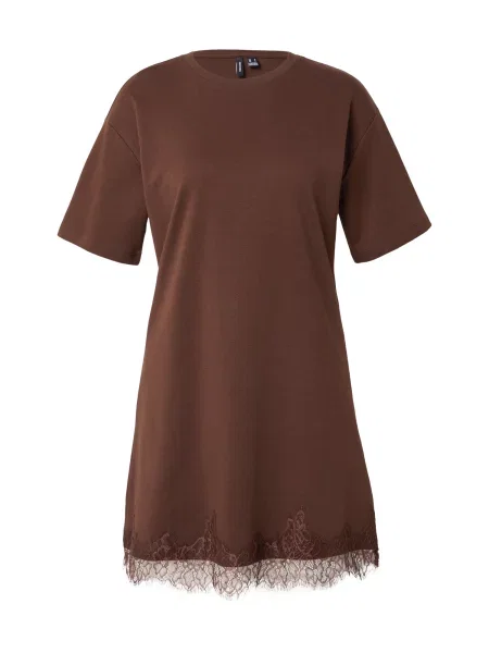 VERO MODA Obleka VMSARA temno rjava