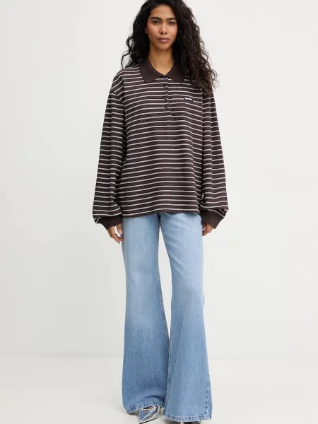 Rotate jeansy high waist niebieskie