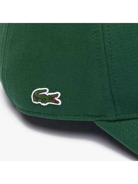 Кепка Lacoste с вышивкой зеленая