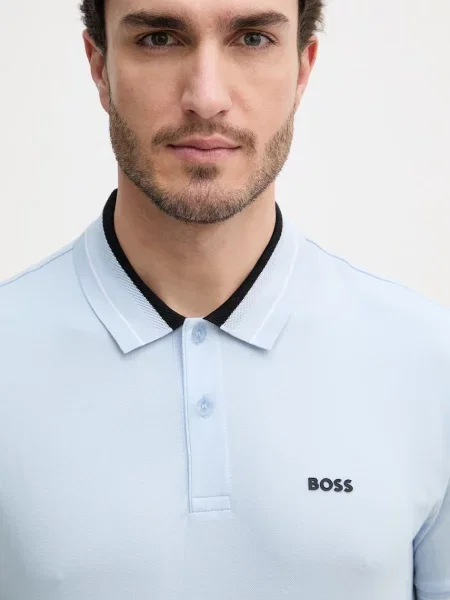 Поло BOSS Green зелене