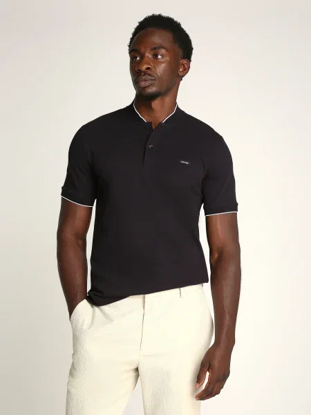 Calvin Klein tricou polo negru