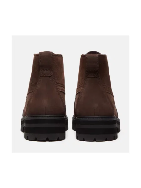 Šnurovacie čipkované členkové topánky Timberland hnedá
