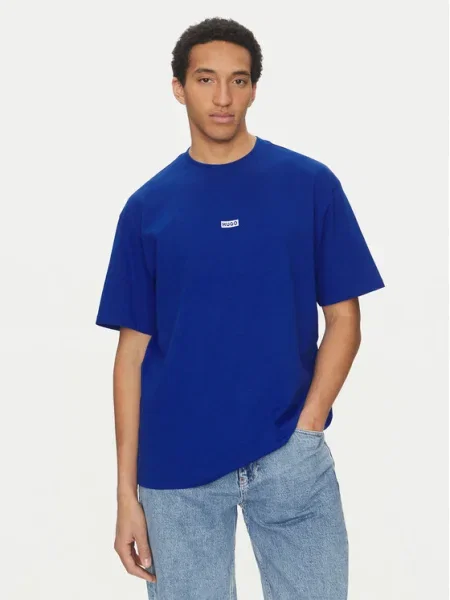 HUGO Tricou Nalono albastru