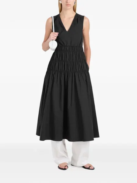 Rochie midi Proenza Schouler White Label din poplin alb