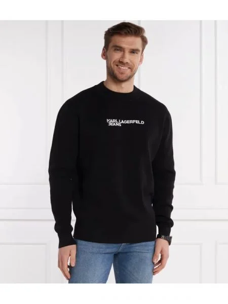 Karl Lagerfeld Jeans Pulover negru