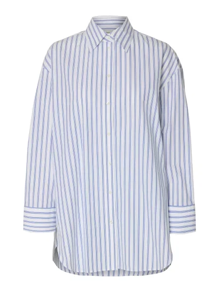 SELECTED FEMME Bluză SLFMILO albastru alb