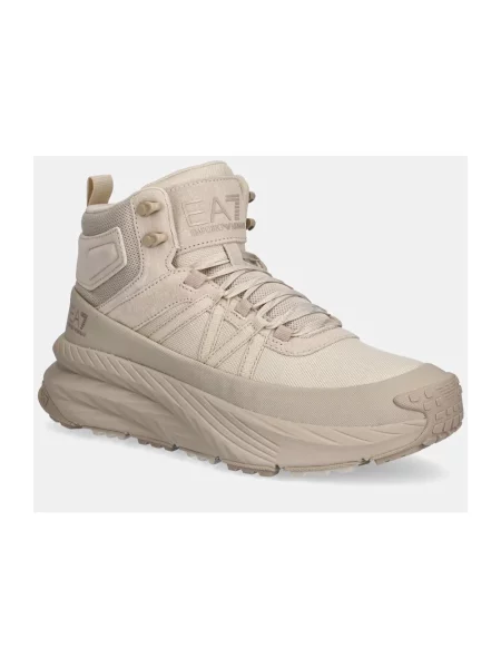 Sneakersy Ea7 Emporio Armani skórzane beżowe