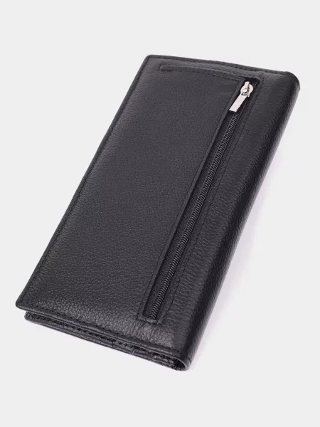 Кожаный кошелек St Leather Accessories черный