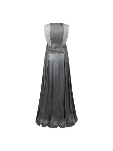 Sukienka maxi Alberta Ferretti szara