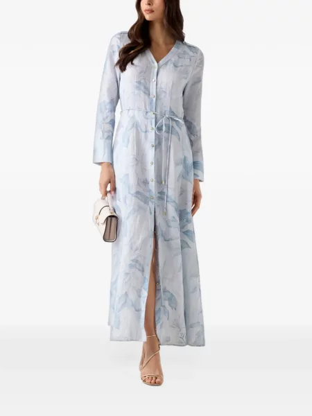 Rochie tip cămașă Guess alb
