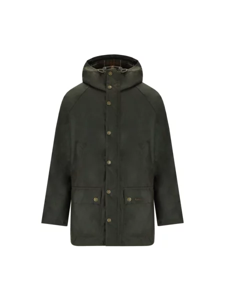 Woskowany parka Barbour zielona
