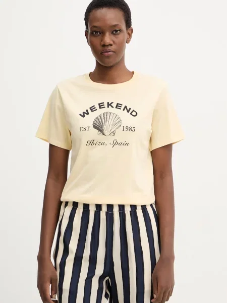 Weekend Max Mara majica BORA žuta