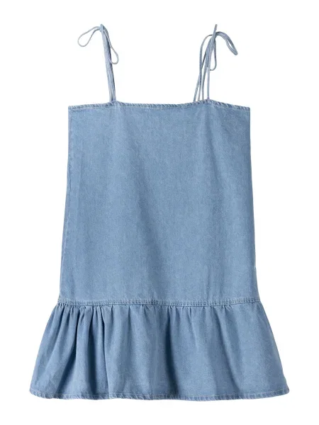 Bershka Obleka moder denim